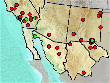Regional Pleistocene distribution of Capromeryx furcifer
