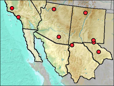 Regional Pleistocene distribution of Euceratherium collinum