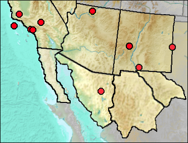 Regional Pleistocene distribution of Branta canadensis