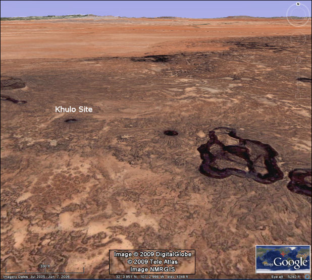 Google view of the Khulo Site and surroundings