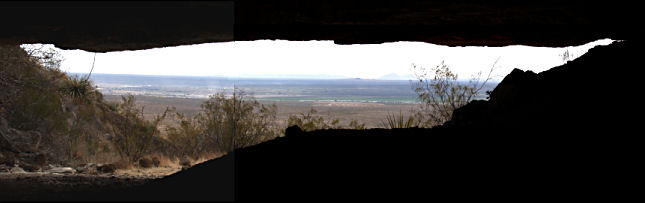View from within the shelter looking out