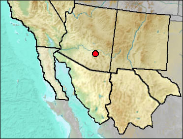 Location of Mammoth site