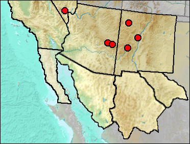 Pleistocene distribution of Brachylagus idahoensis.