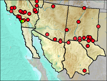 Regional Pleistocene distribution of Canis latrans