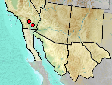Pleistocene distribution of Gila elegans