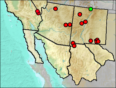 Pleistocene distribution of Lemmiscus curtatus.