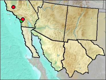 Regional Pleistocene distribution of Phrynosoma coronatum