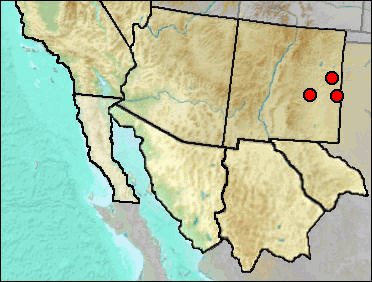 Pleistocene regional distribution of Ground Sloth, family indet.