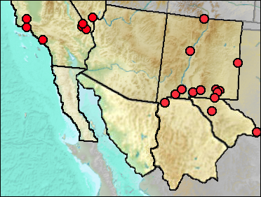 Regional Pleistocene distribution of Spilogale
