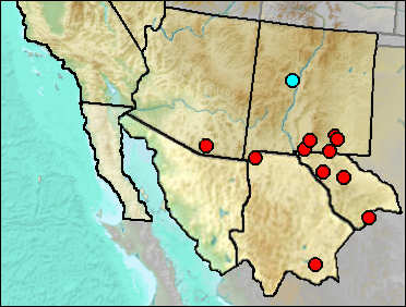 Pleistocene distribution of Spermophilus spilosoma