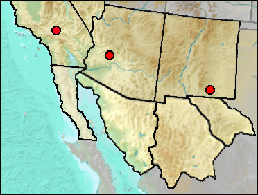 Regional Pleistocene distribution of Ursus sp.