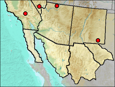 Regional Pleistocene distribution of Mergus merganser