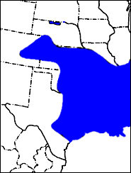 Modern distribution of Neotoma floridana