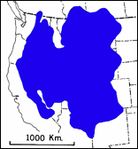 Current distributon of Sylvilagus nuttallii