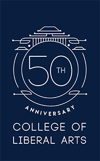 UTEP Liberal Arts 50th Anniversary logo