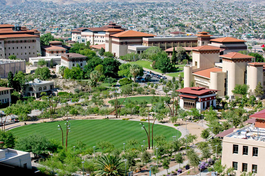 A photograph of UTEP Centennial Plaza