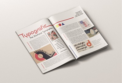 Typographie - The Bauhaus magazine spread 