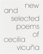 portada: New and Select Poems from Cecilia Vicuña