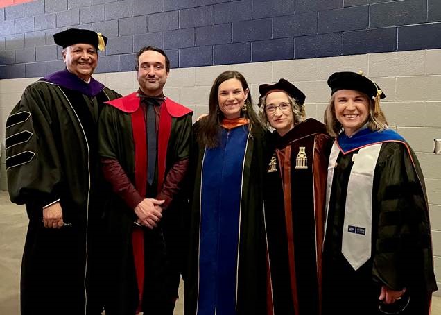 Dress for Success! CJ and INSS Faculty Members at Commencement 