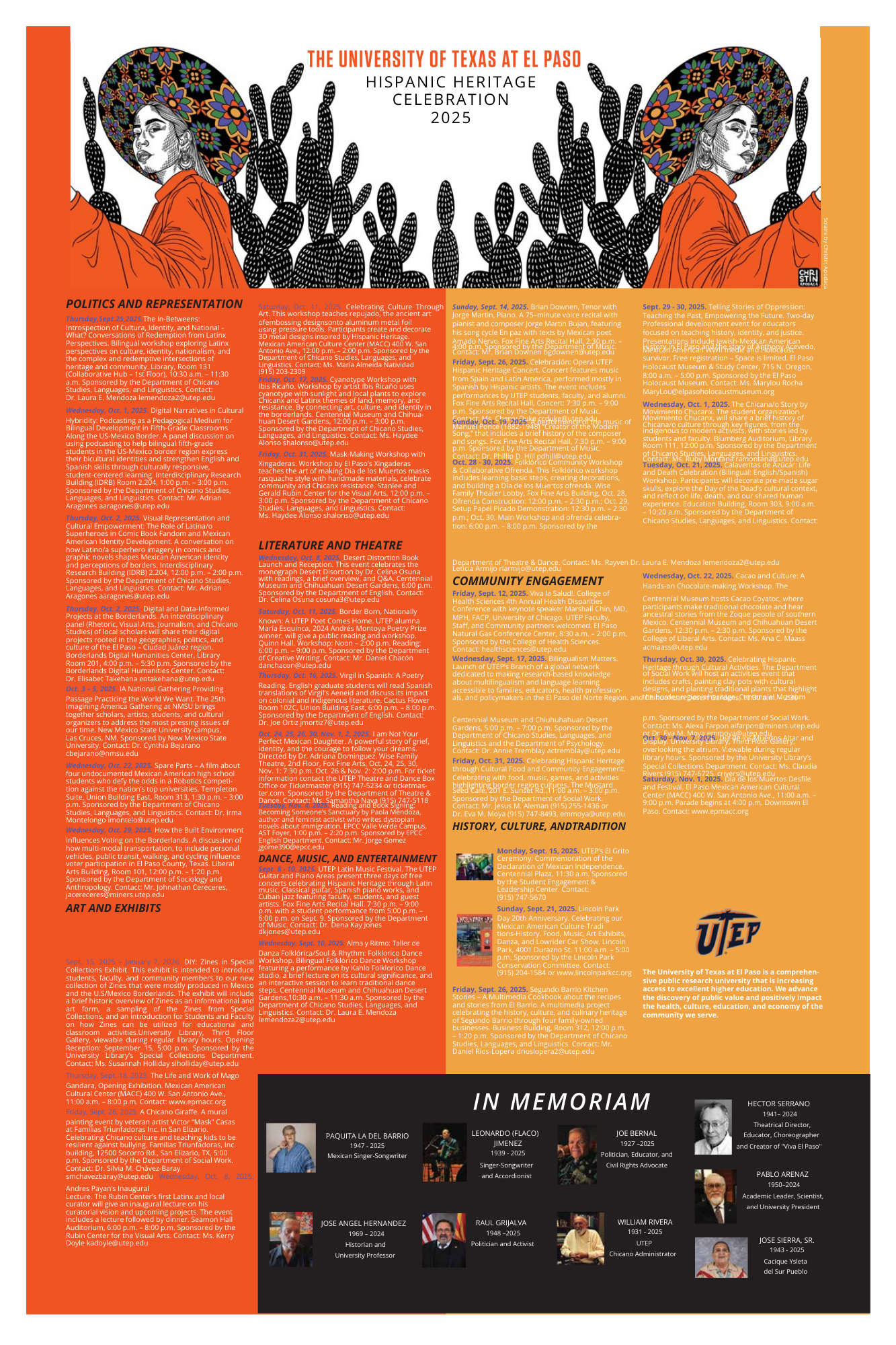 Hispanic Heritage Celebration 2025 Schedule