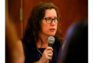 Dr. Ann David (University of the Incarnate Word) at “Stories We Need” event (Photo credit Yaya Pineda)