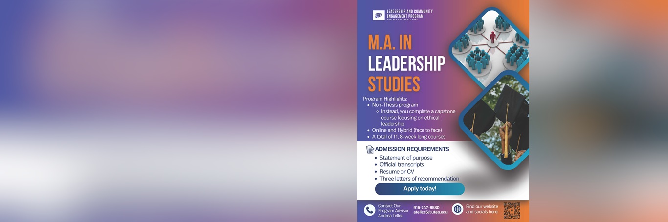 Apply for our Master in Leadership Studies! 