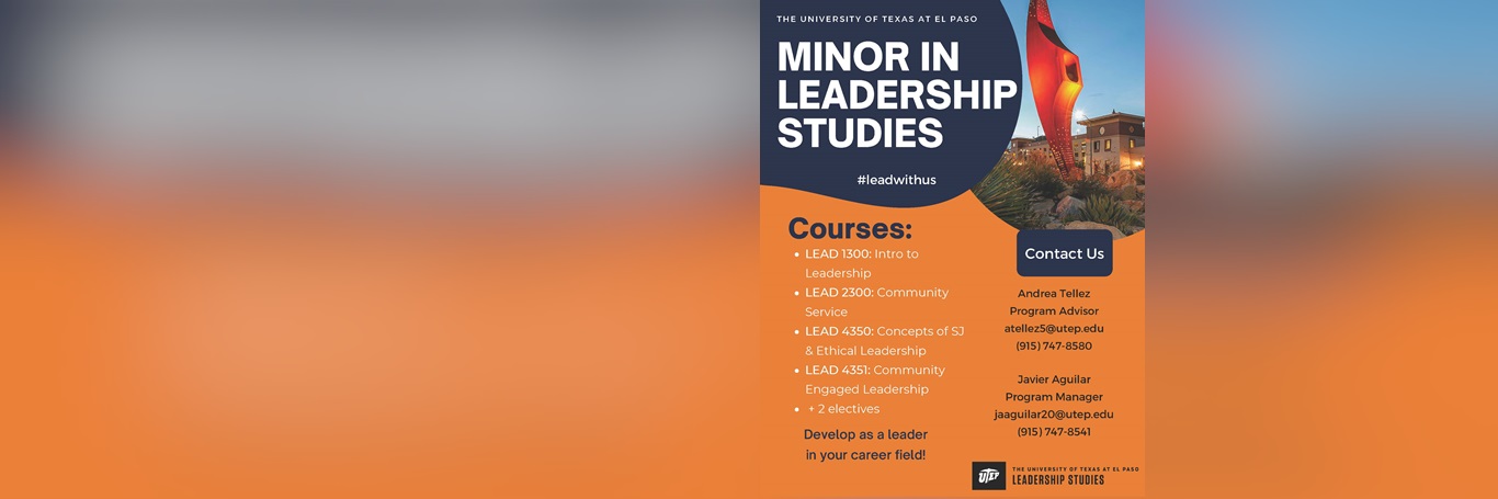 Choose leadership as your minor!  