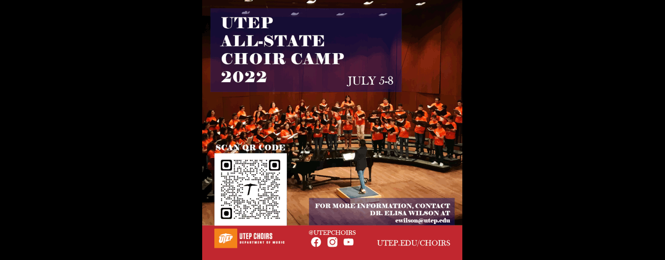 Join the UTEP All-State Choir Camp! 