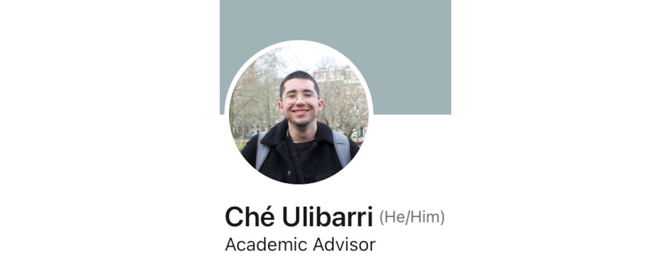 Ché Ulibarri is the new Undergraduate Adviser in Liberal Arts! 