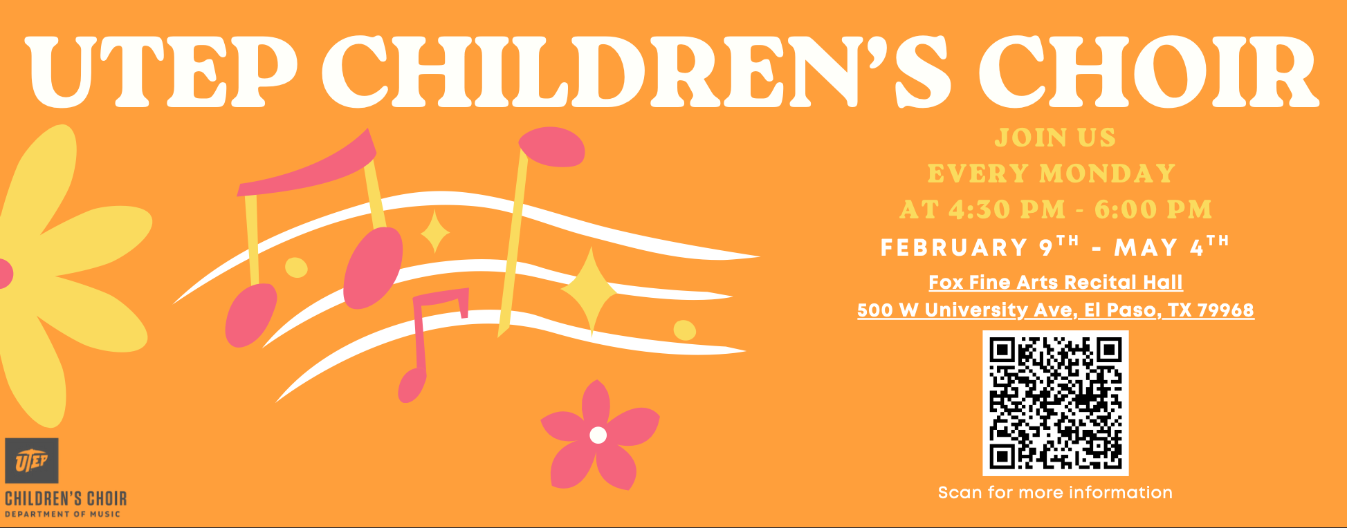 Register for the UTEP Children's Choir 