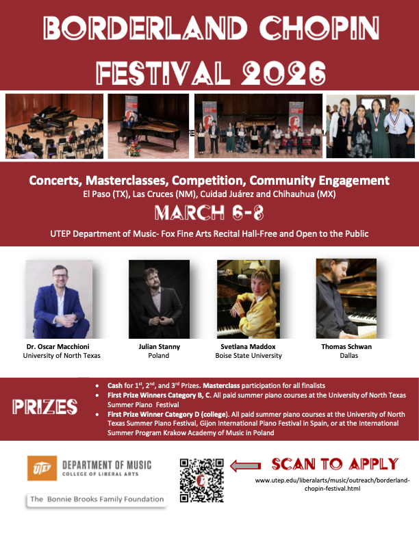 Poster for Chopin Borderland Festival