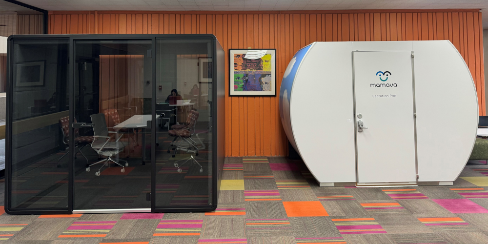 Music library hush pod and location station
