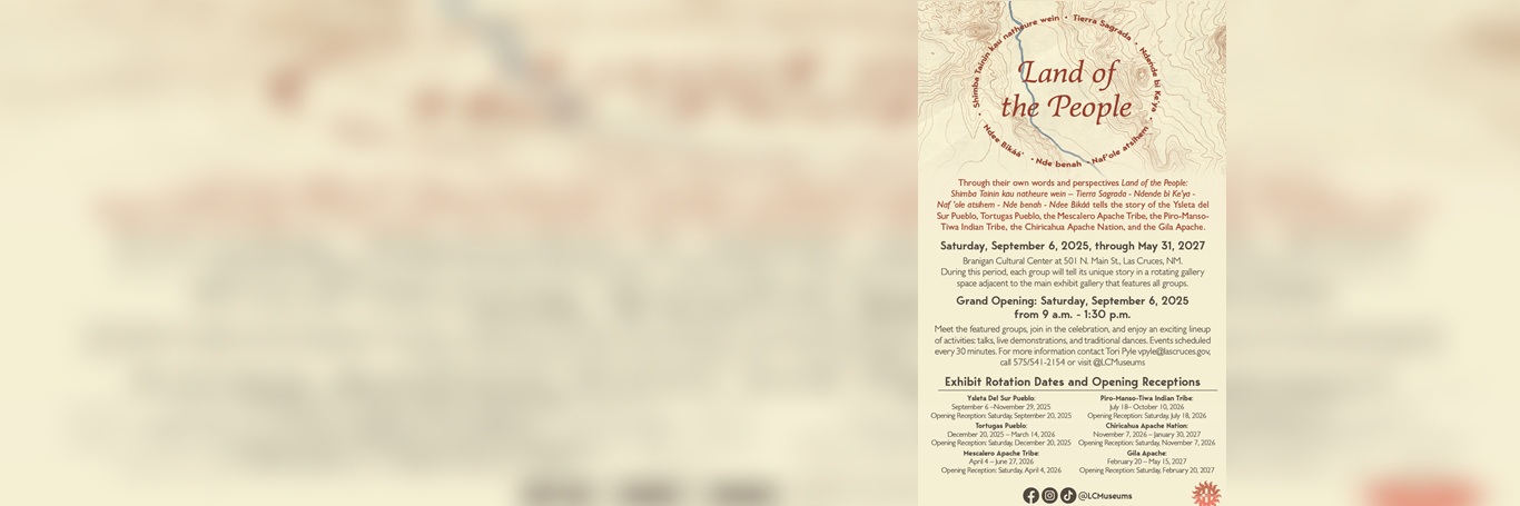 Land of the People - Saturday, september 6, 2025 through May 31, 2027 