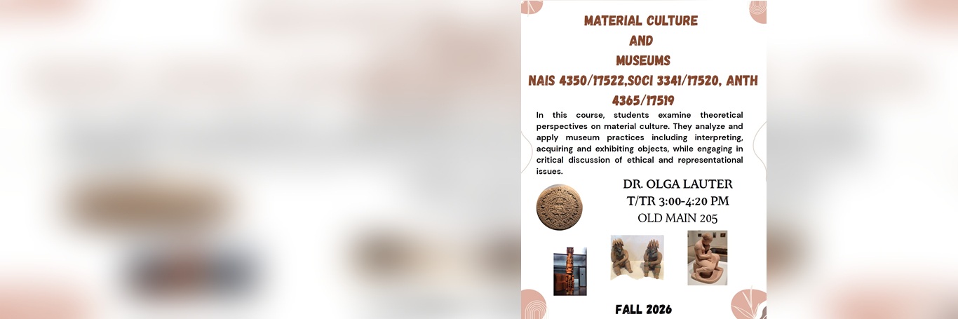 MATERIAL CULTURE AND MUSEUMS 