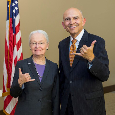Dr. Diana Natalicio and Judge Philip Martinez 