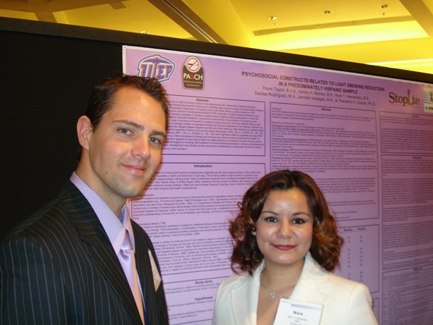 Thom and Nora at the poster presentation 