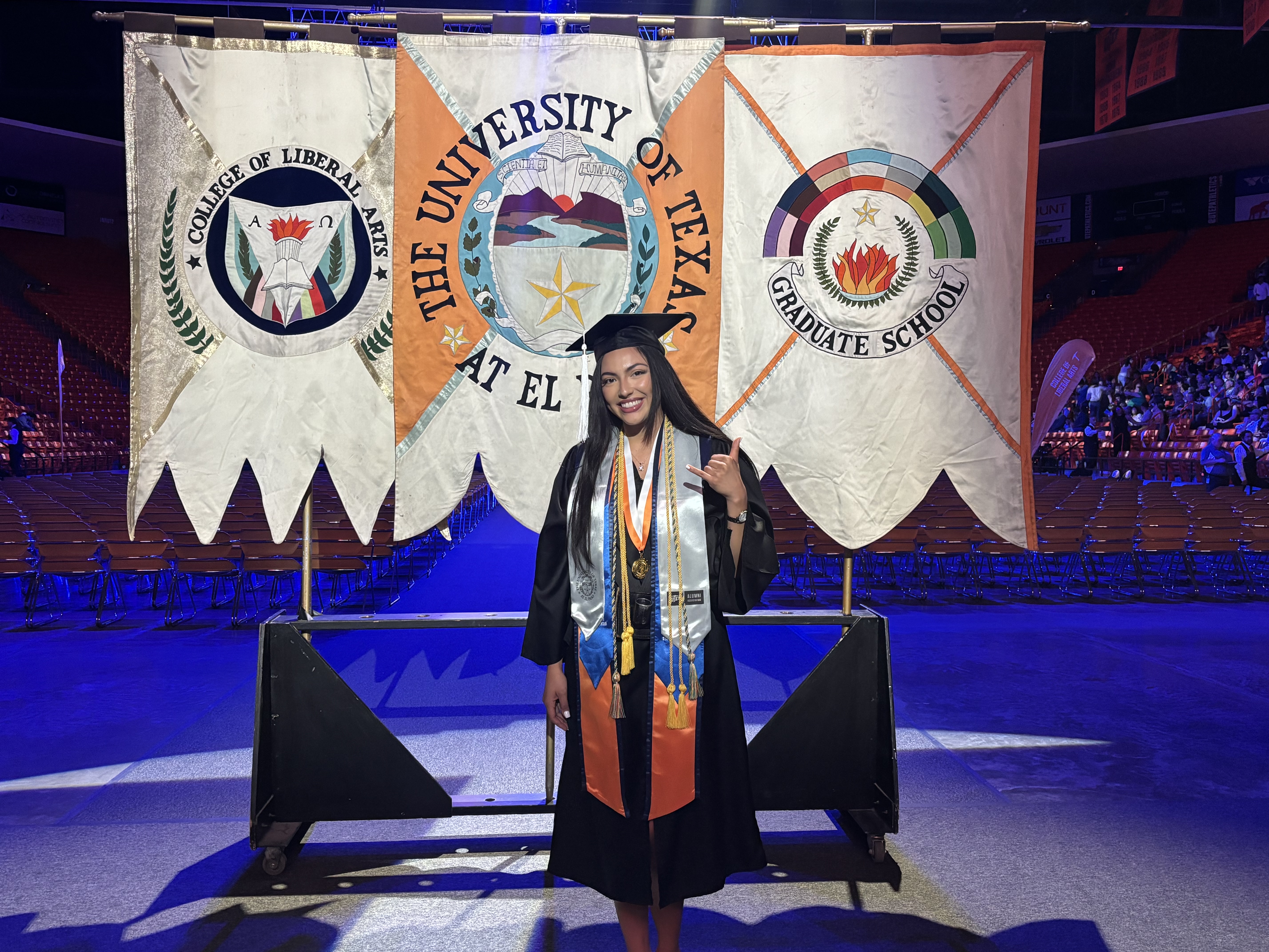 Sociology Undergraduate honored as University Banner Bearer during May 2025 Commencement