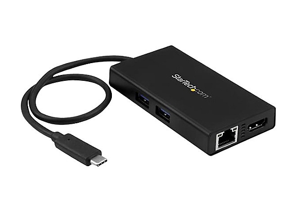 USB-C® To HDMI® Audio/Video Multiport Adapter with Power Delivery up to 60W  - 4K 30Hz - Black, Adapters and Couplers