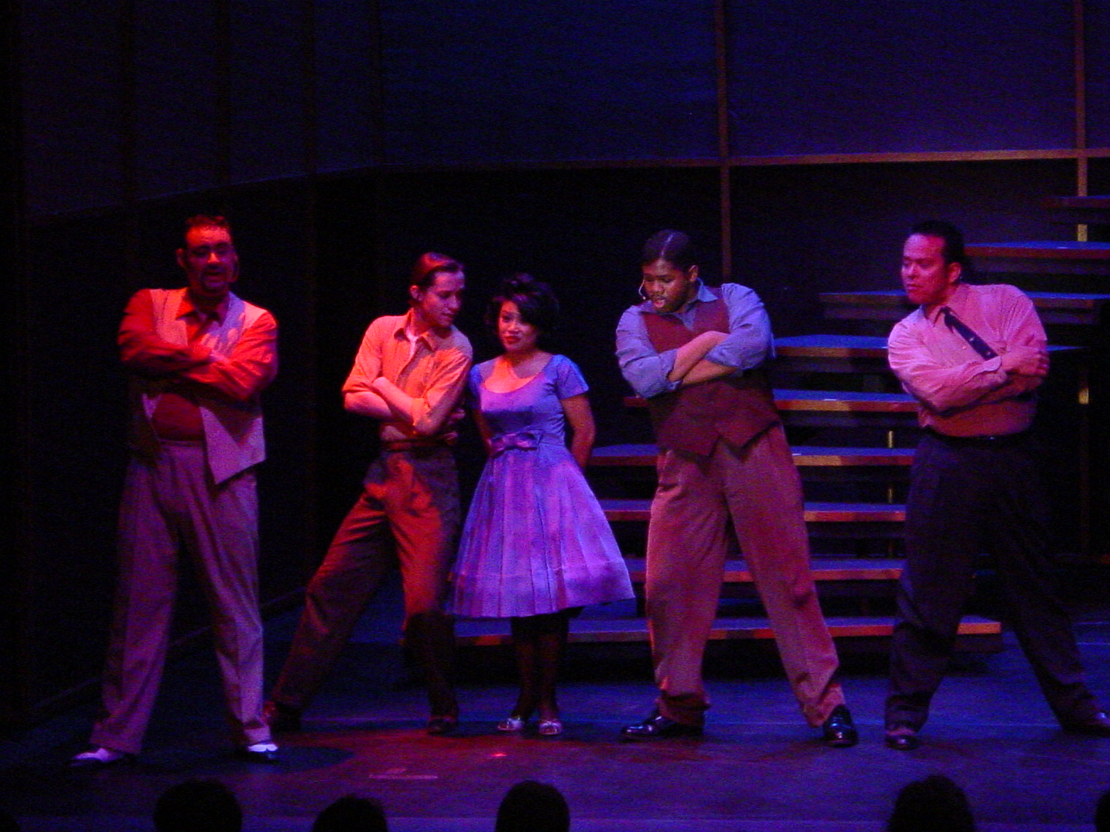 The Cast of The UTEP Dinner Theatre production of Smokey Joe's Cafe