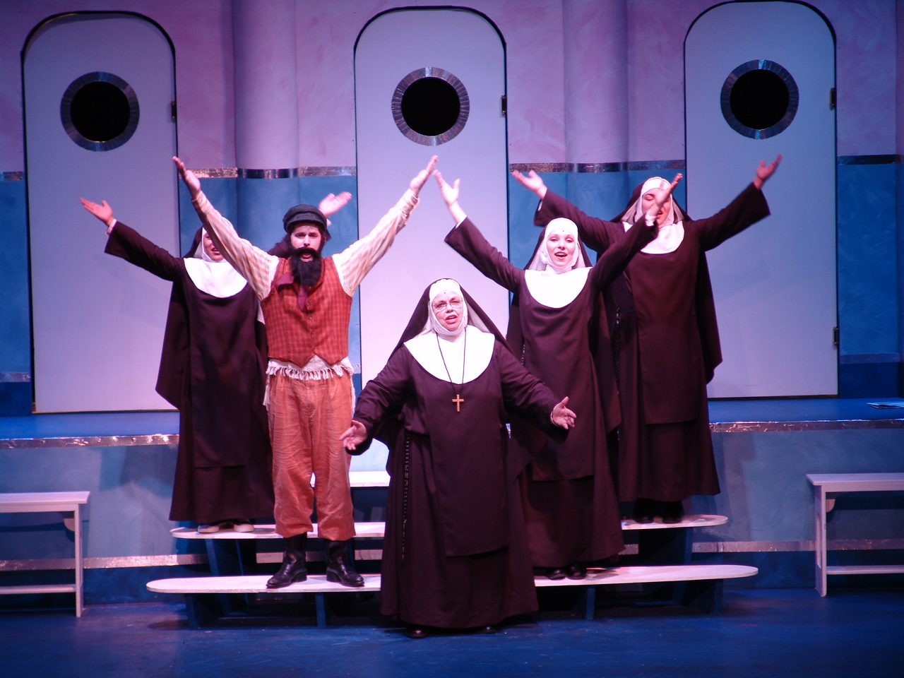The Cast of The UTEP Dinner Theatre production of Meshuggah Nuns