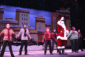 The Cast of The UTEP Dinner Theatre production of The UTEP Holiday Spectacular