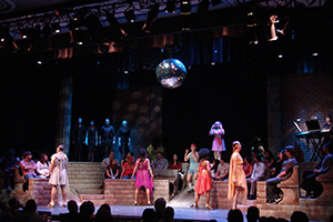 The Cast of The UTEP Dinner Theatre production of Xanadu