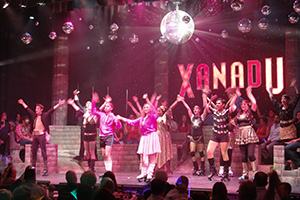 The Cast of The UTEP Dinner Theatre production of Xanadu