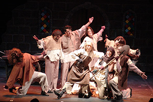 The Cast of The UTEP Dinner Theatre production of Monty Python's Spamalot