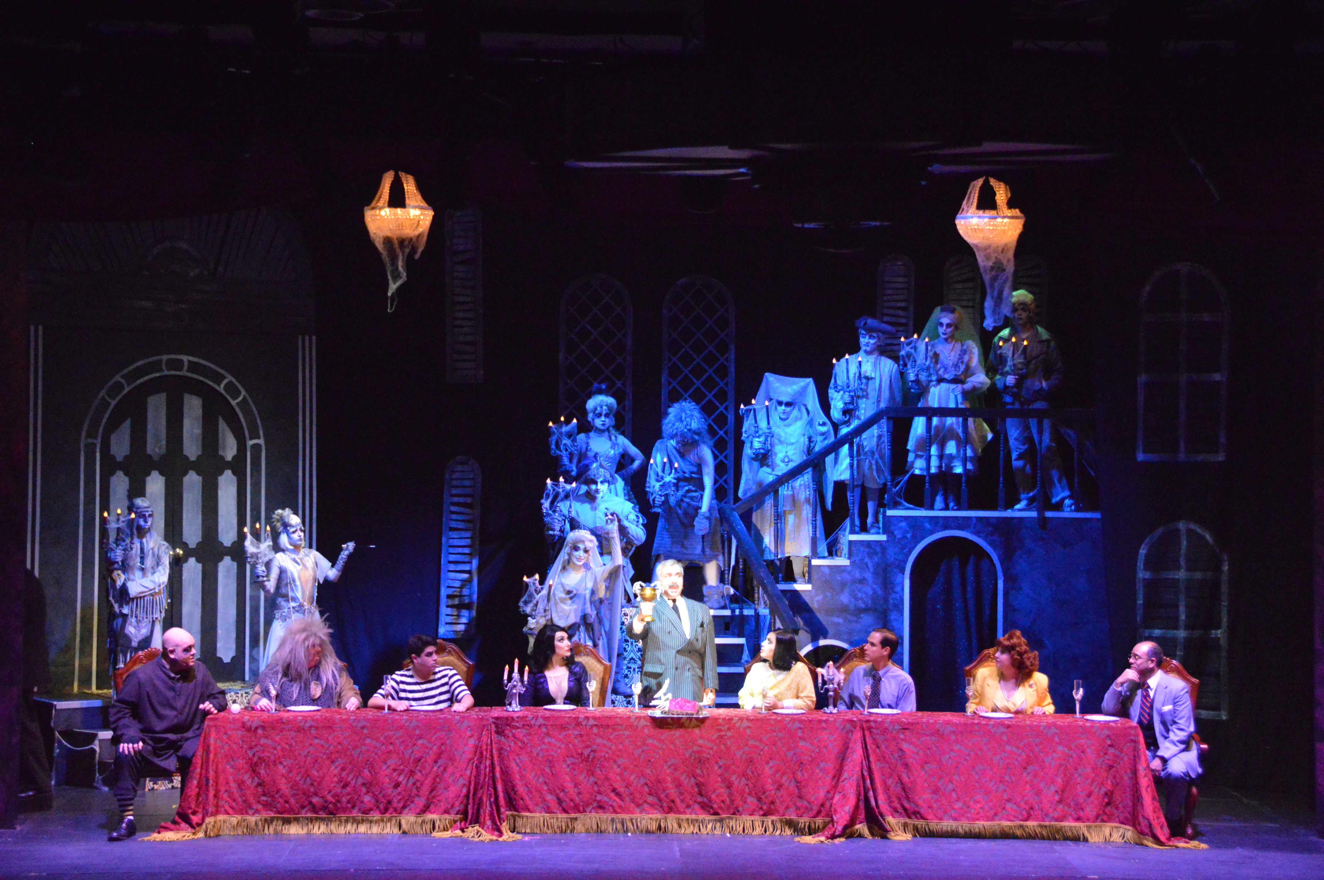 The Cast of The UTEP Dinner Theatre production of The Addams Family