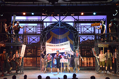 The Cast of The UTEP Dinner Theatre production of Newsies