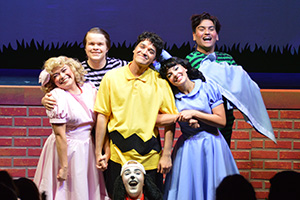 The Cast of The UTEP Dinner Theatre production of You're a Good Man Charlie Brown