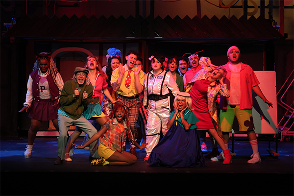 The Cast of The UTEP Dinner Theatre production of The Spongebob Musical