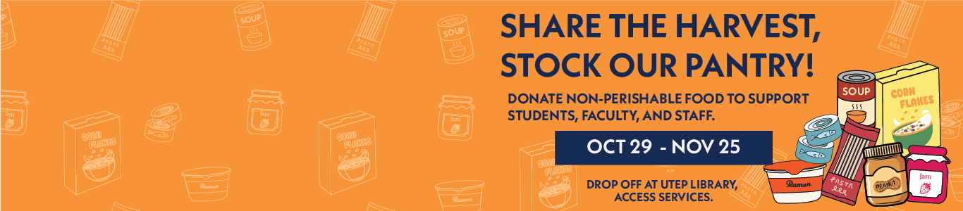 Donate to the UTEP Food Pantry! 