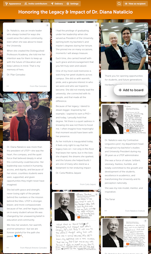 Kudoboard Tribute Preview